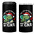 Resist Frog AIDS Awareness Christmas 4 in 1 Can Cooler Tumbler Only You Can Prevent Stigma - Wonder Print Shop