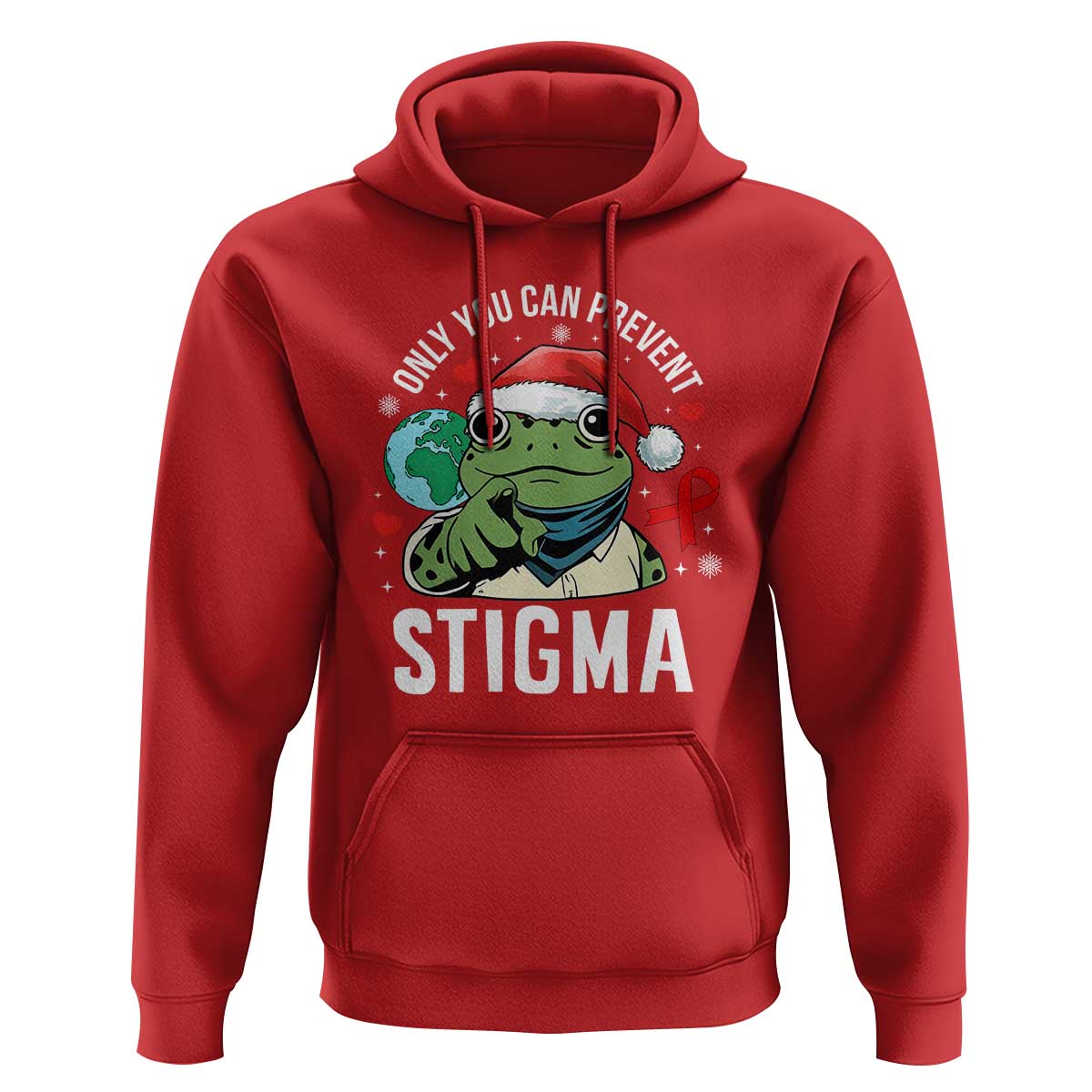 Resist Frog AIDS Awareness Christmas Hoodie Only You Can Prevent Stigma - Wonder Print Shop