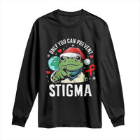 Resist Frog AIDS Awareness Christmas Long Sleeve Shirt Only You Can Prevent Stigma - Wonder Print Shop