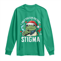 Resist Frog AIDS Awareness Christmas Long Sleeve Shirt Only You Can Prevent Stigma - Wonder Print Shop