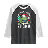 Resist Frog AIDS Awareness Christmas Raglan Shirt Only You Can Prevent Stigma - Wonder Print Shop