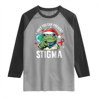Resist Frog AIDS Awareness Christmas Raglan Shirt Only You Can Prevent Stigma - Wonder Print Shop