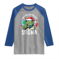 Resist Frog AIDS Awareness Christmas Raglan Shirt Only You Can Prevent Stigma - Wonder Print Shop