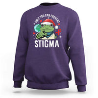 Resist Frog AIDS Awareness Christmas Sweatshirt Only You Can Prevent Stigma - Wonder Print Shop