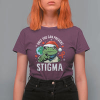 Resist Frog AIDS Awareness Christmas T Shirt For Women Only You Can Prevent Stigma - Wonder Print Shop