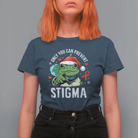Resist Frog AIDS Awareness Christmas T Shirt For Women Only You Can Prevent Stigma - Wonder Print Shop
