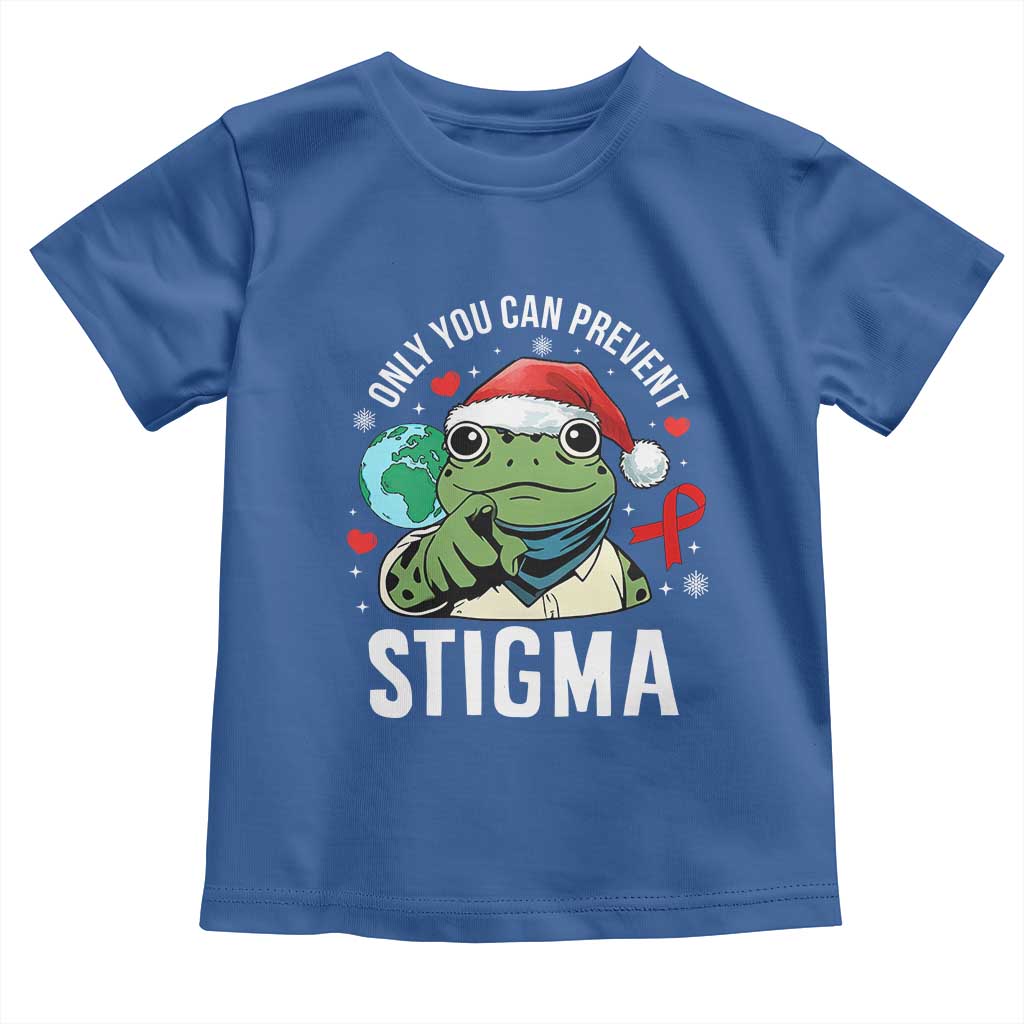 Resist Frog AIDS Awareness Christmas Toddler T Shirt Only You Can Prevent Stigma - Wonder Print Shop