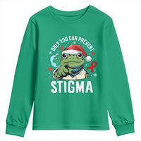 Resist Frog AIDS Awareness Christmas Youth Sweatshirt Only You Can Prevent Stigma - Wonder Print Shop