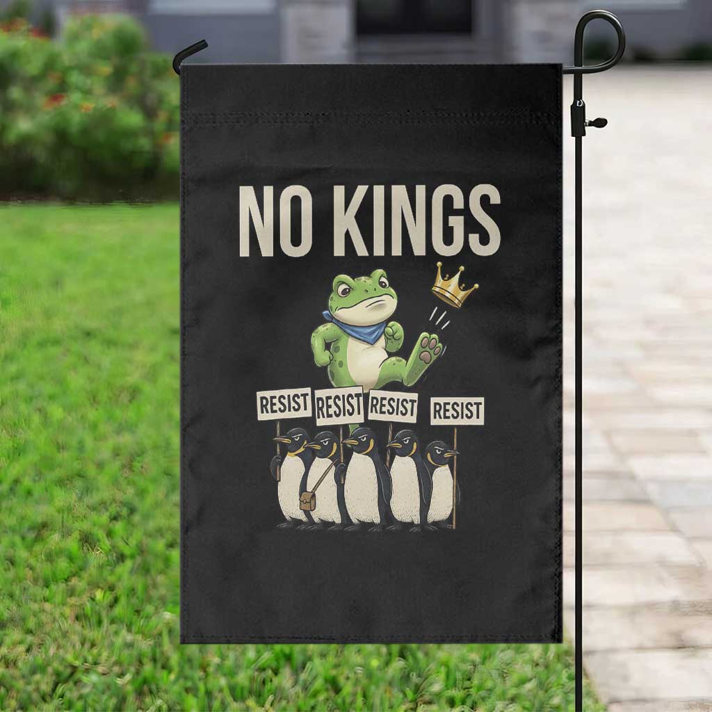 Resist Frog Garden Flag No Kings Funny Portland Protest ICE Activist Meme - Wonder Print Shop