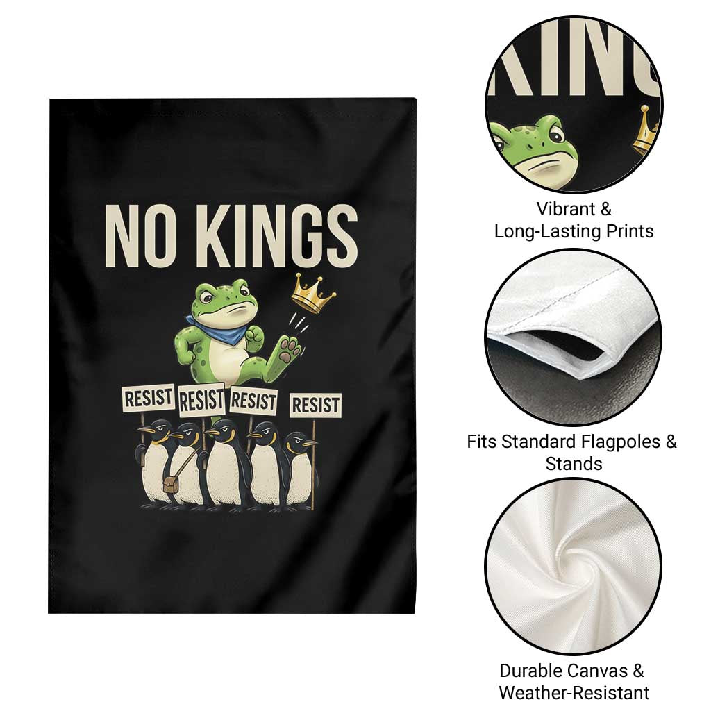 Resist Frog Garden Flag No Kings Funny Portland Protest ICE Activist Meme - Wonder Print Shop