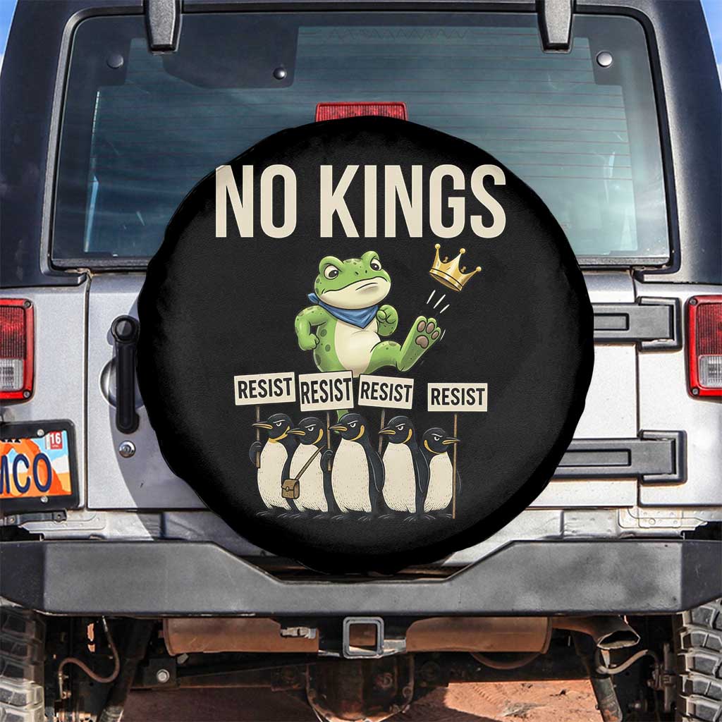 Resist Frog Spare Tire Cover No Kings Funny Portland Protest ICE Activist Meme - Wonder Print Shop