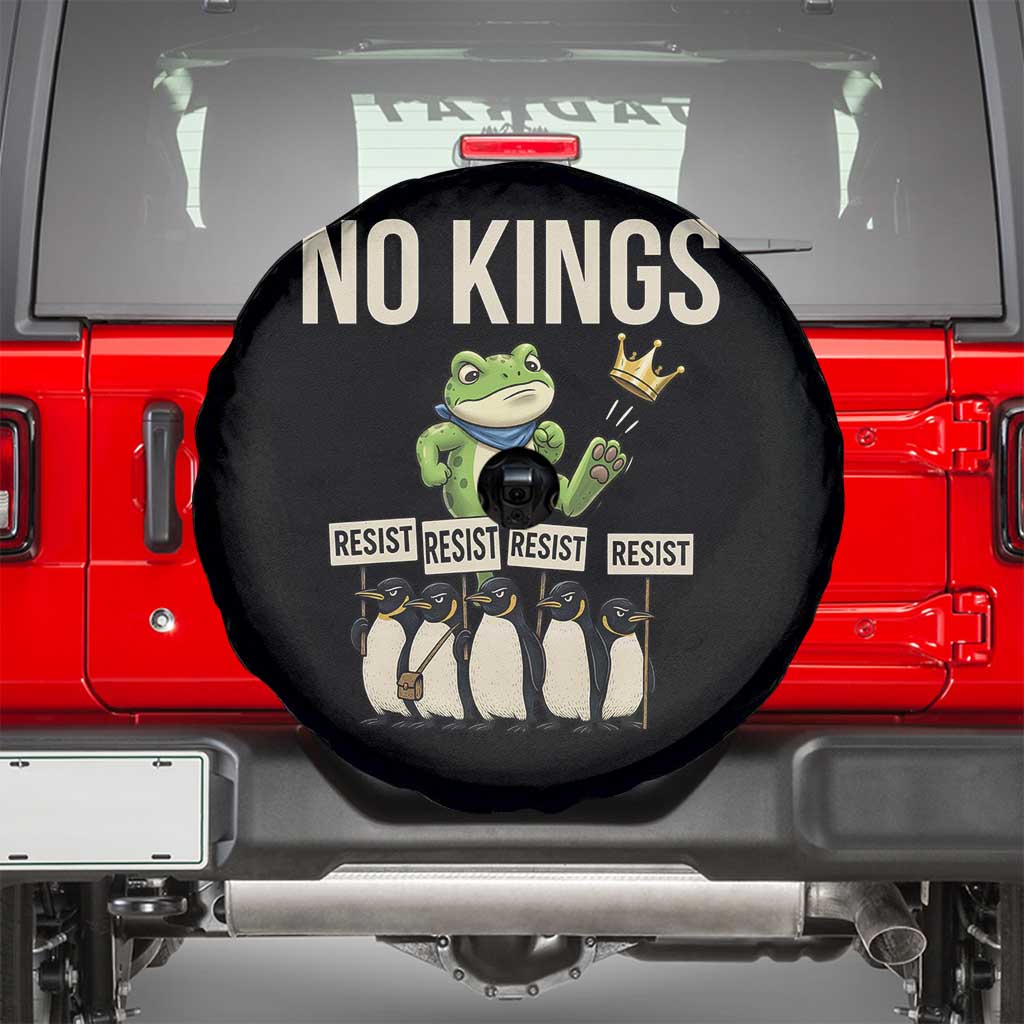 Resist Frog Spare Tire Cover No Kings Funny Portland Protest ICE Activist Meme - Wonder Print Shop