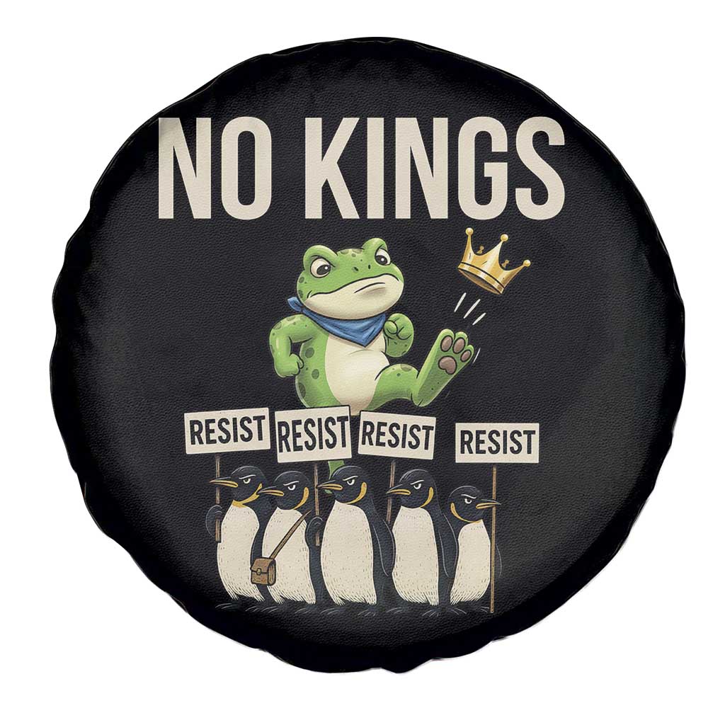 Resist Frog Spare Tire Cover No Kings Funny Portland Protest ICE Activist Meme - Wonder Print Shop