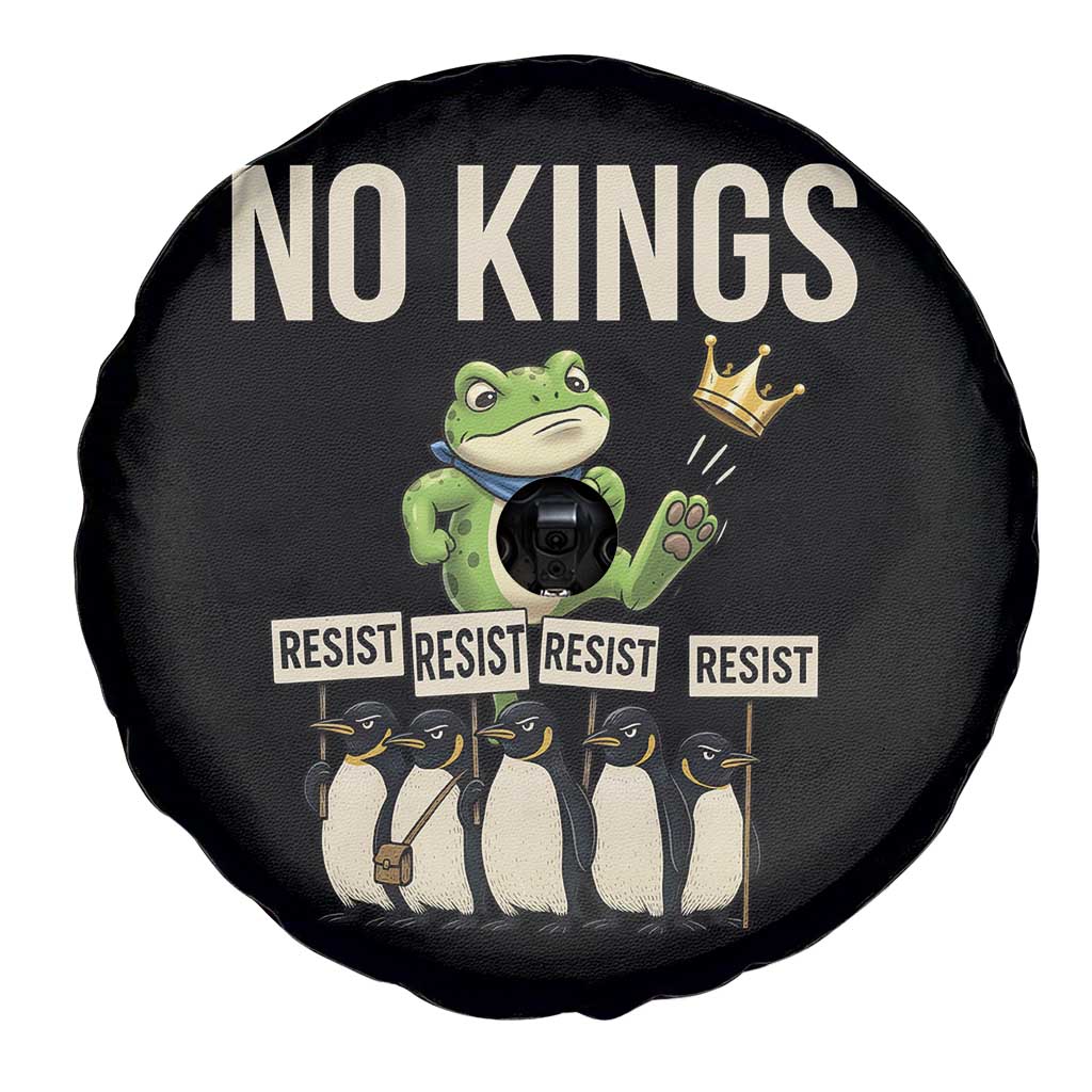 Resist Frog Spare Tire Cover No Kings Funny Portland Protest ICE Activist Meme - Wonder Print Shop