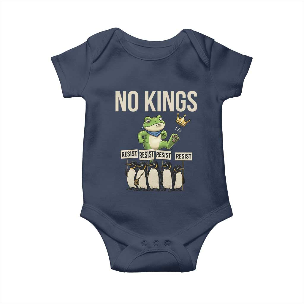 Resist Frog Baby Onesie No Kings Funny Portland Protest ICE Activist Meme - Wonder Print Shop