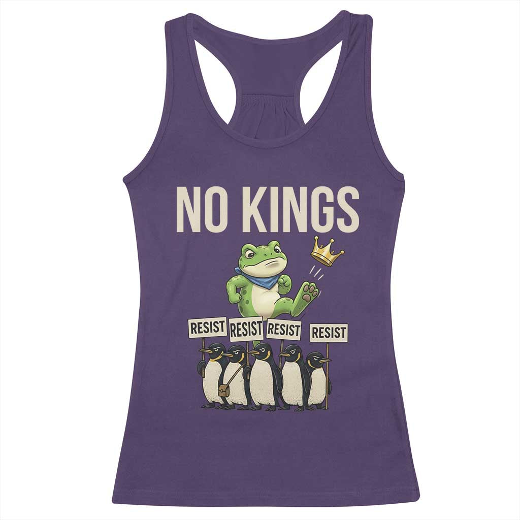 Resist Frog Racerback Tank Top No Kings Funny Portland Protest ICE Activist Meme - Wonder Print Shop