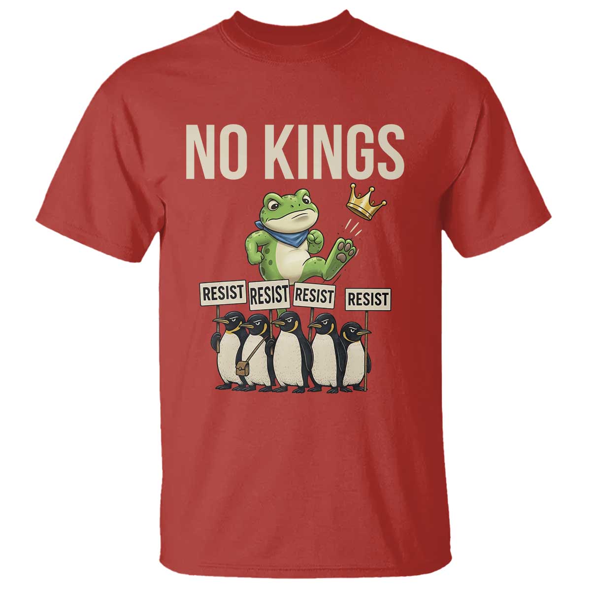 Resist Frog T Shirt No Kings Funny Portland Protest ICE Activist Meme - Wonder Print Shop