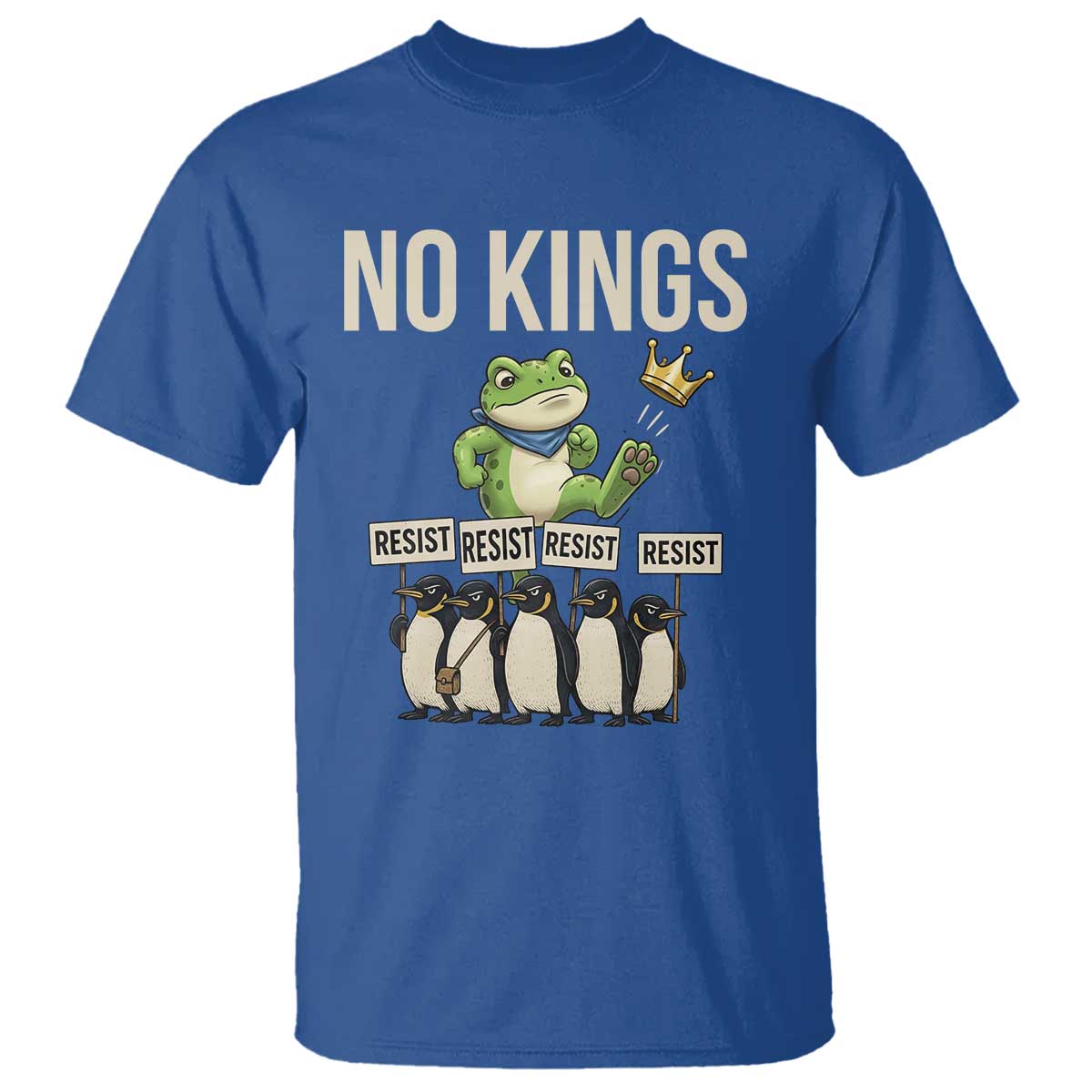 Resist Frog T Shirt No Kings Funny Portland Protest ICE Activist Meme - Wonder Print Shop