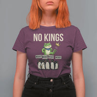 Resist Frog T Shirt For Women No Kings Funny Portland Protest ICE Activist Meme - Wonder Print Shop