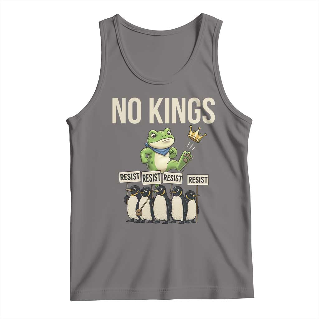 Resist Frog Tank Top No Kings Funny Portland Protest ICE Activist Meme - Wonder Print Shop