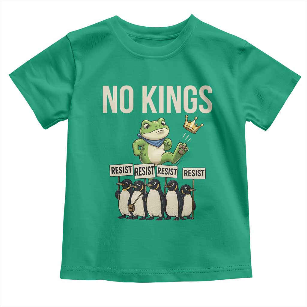 Resist Frog Toddler T Shirt No Kings Funny Portland Protest ICE Activist Meme - Wonder Print Shop