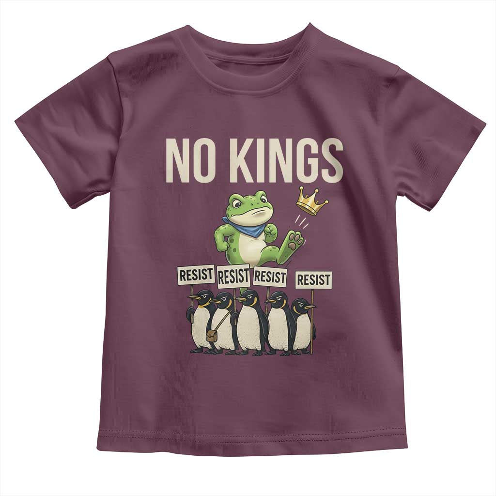 Resist Frog Toddler T Shirt No Kings Funny Portland Protest ICE Activist Meme - Wonder Print Shop