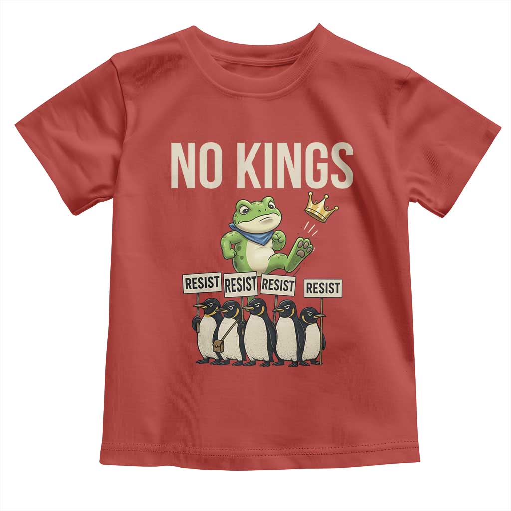 Resist Frog Toddler T Shirt No Kings Funny Portland Protest ICE Activist Meme - Wonder Print Shop