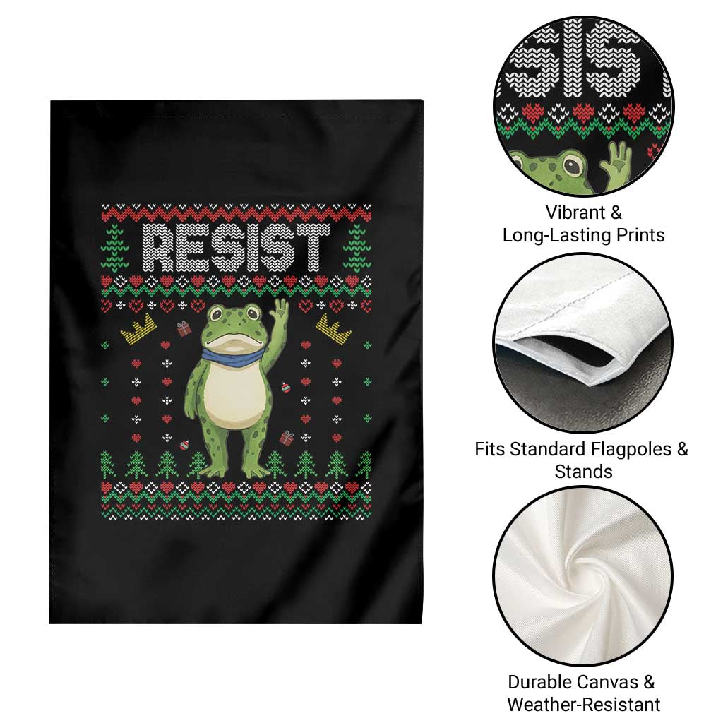 Resist Frog Garden Flag Funny Portland Protest ICE Activist Meme 2025 - Wonder Print Shop