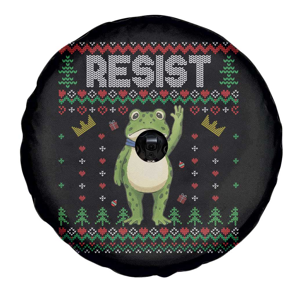 Resist Frog Spare Tire Cover Funny Portland Protest ICE Activist Meme 2025 - Wonder Print Shop