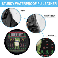 Resist Frog Spare Tire Cover Funny Portland Protest ICE Activist Meme 2025 - Wonder Print Shop