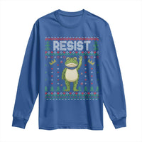 Resist Frog Long Sleeve Shirt Funny Portland Protest ICE Activist Meme 2025 - Wonder Print Shop