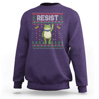 Resist Frog Sweatshirt Funny Portland Protest ICE Activist Meme 2025 - Wonder Print Shop