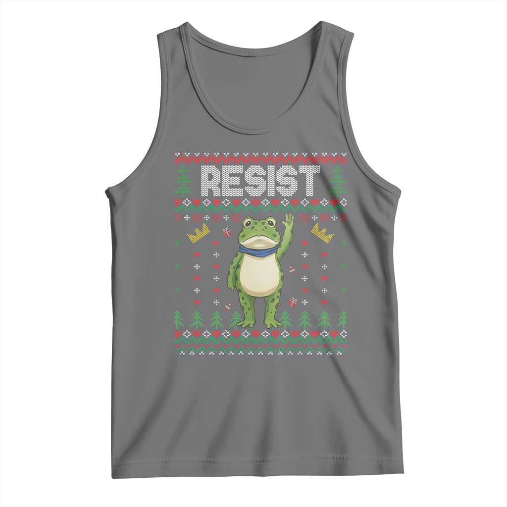 Resist Frog Tank Top Funny Portland Protest ICE Activist Meme 2025 - Wonder Print Shop