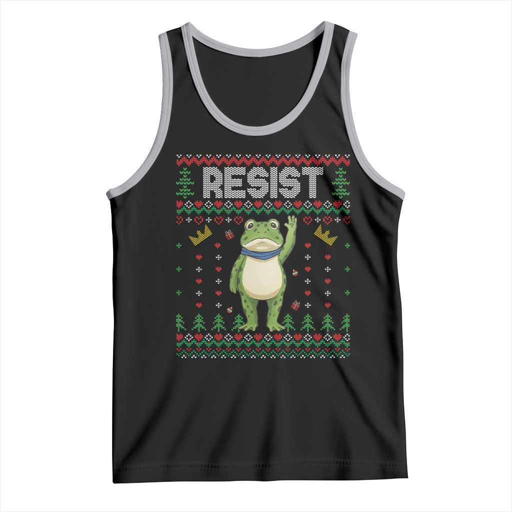 Resist Frog Tank Top Funny Portland Protest ICE Activist Meme 2025 - Wonder Print Shop