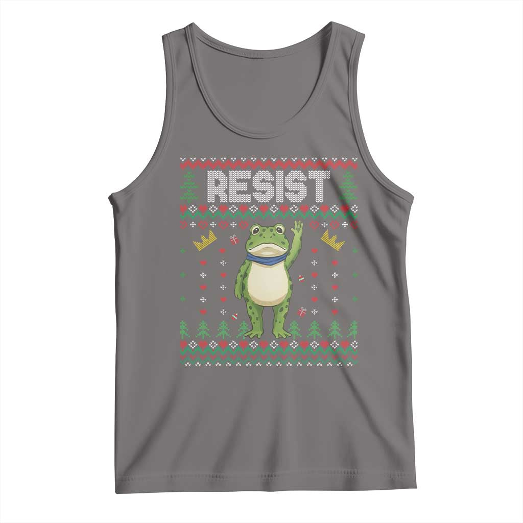 Resist Frog Tank Top Funny Portland Protest ICE Activist Meme 2025 - Wonder Print Shop