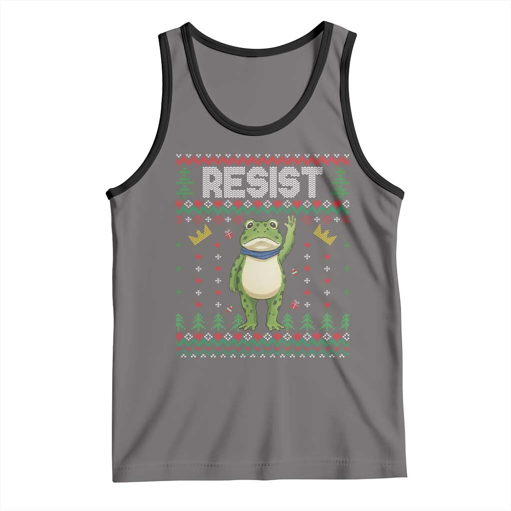 Resist Frog Tank Top Funny Portland Protest ICE Activist Meme 2025 - Wonder Print Shop