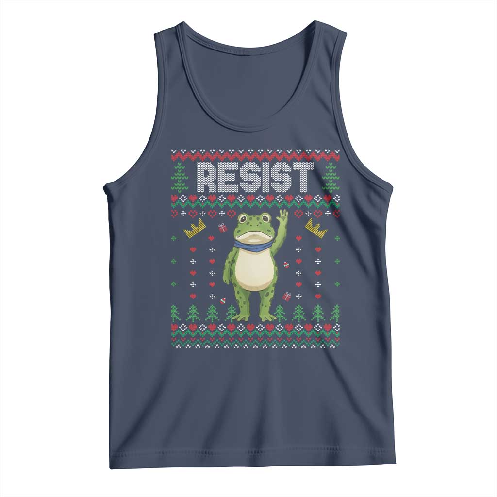 Resist Frog Tank Top Funny Portland Protest ICE Activist Meme 2025 - Wonder Print Shop