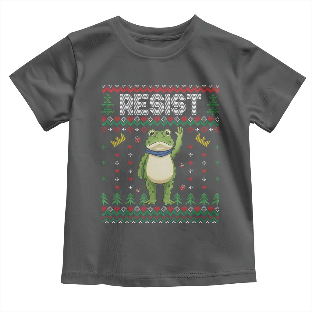 Resist Frog Toddler T Shirt Funny Portland Protest ICE Activist Meme 2025 - Wonder Print Shop