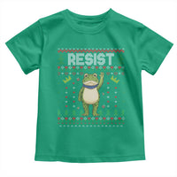 Resist Frog Toddler T Shirt Funny Portland Protest ICE Activist Meme 2025 - Wonder Print Shop