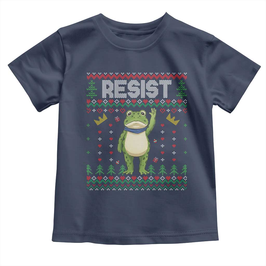 Resist Frog Toddler T Shirt Funny Portland Protest ICE Activist Meme 2025 - Wonder Print Shop