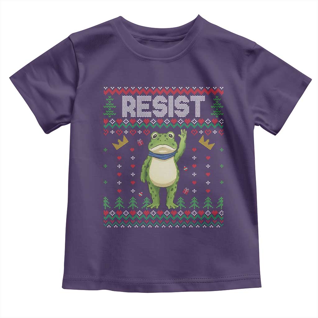 Resist Frog Toddler T Shirt Funny Portland Protest ICE Activist Meme 2025 - Wonder Print Shop