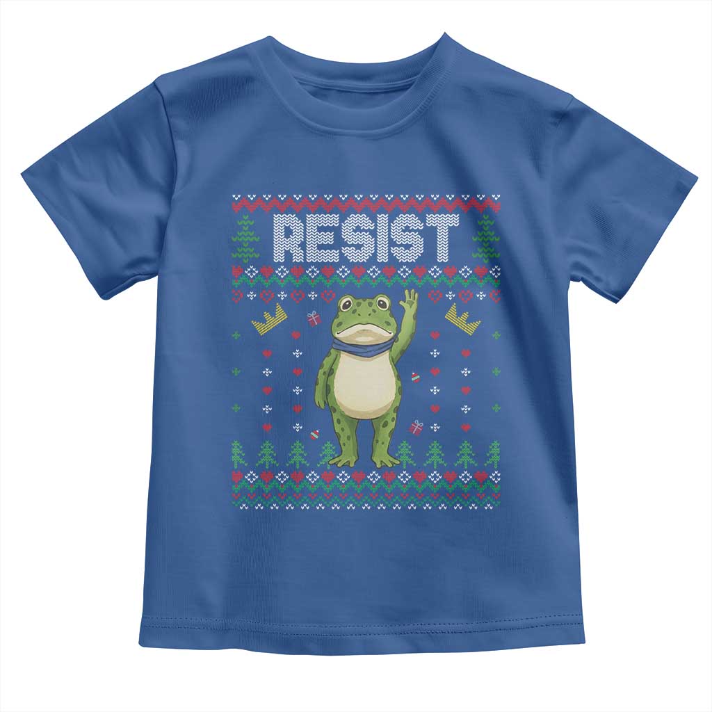 Resist Frog Toddler T Shirt Funny Portland Protest ICE Activist Meme 2025 - Wonder Print Shop