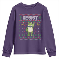 Resist Frog Youth Sweatshirt Funny Portland Protest ICE Activist Meme 2025 - Wonder Print Shop