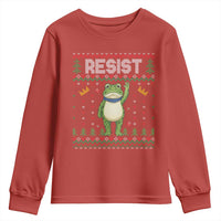 Resist Frog Youth Sweatshirt Funny Portland Protest ICE Activist Meme 2025 - Wonder Print Shop