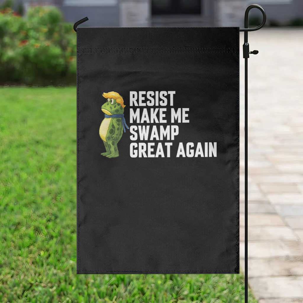 Resist Frog Garden Flag Funny Polittical 2025 Meme - Wonder Print Shop