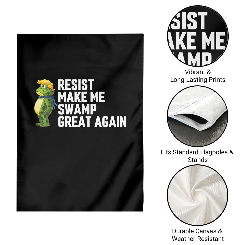 Resist Frog Garden Flag Funny Polittical 2025 Meme - Wonder Print Shop