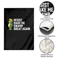 Resist Frog Garden Flag Funny Polittical 2025 Meme - Wonder Print Shop