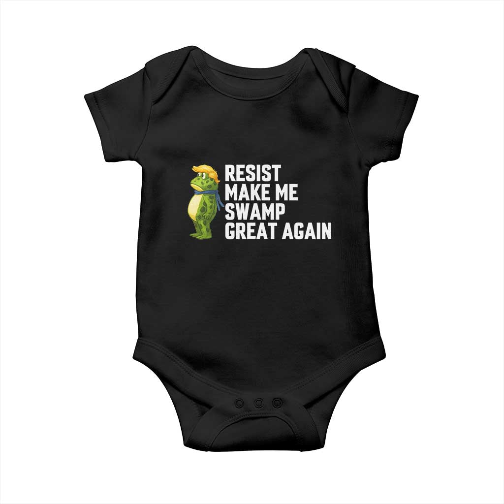 Resist Frog Baby Onesie Funny Polittical 2025 Meme - Wonder Print Shop