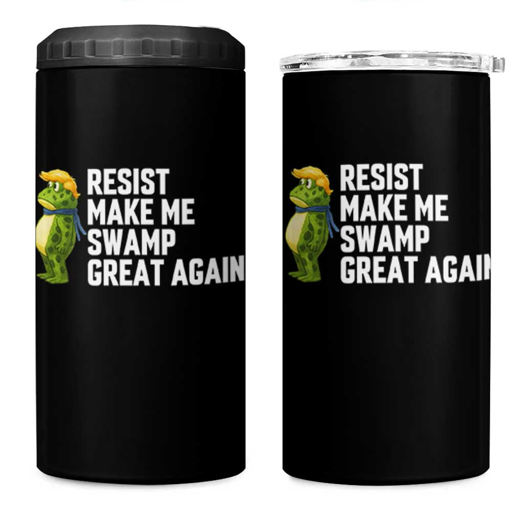 Resist Frog 4 in 1 Can Cooler Tumbler Funny Polittical 2025 Meme - Wonder Print Shop