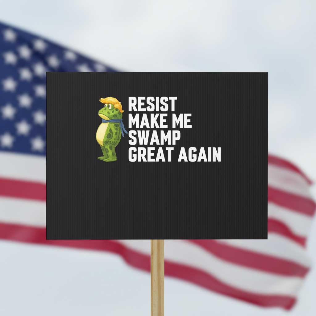 Resist Frog Protest Sign Funny Polittical 2025 Meme - Wonder Print Shop